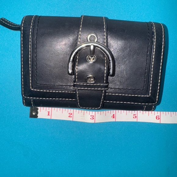 Coach Black Buckle Wallet - Picture 9 of 10
